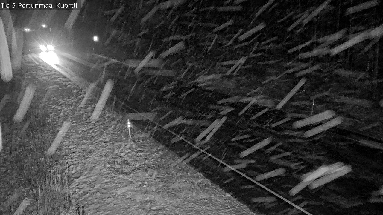 Weather Camera Image Väg 5 Pertunmaa, Kuortti, Pertunmaa, Etelä-Savo