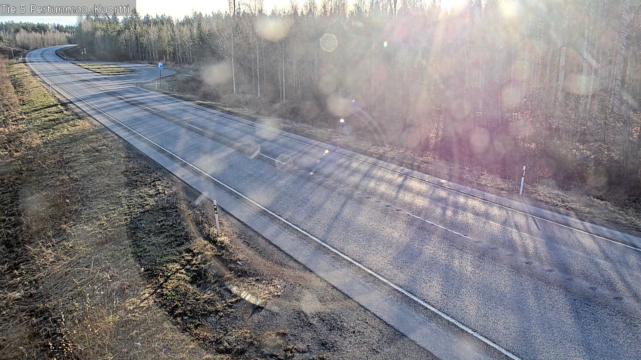 Weather Camera Image Väg 5 Pertunmaa, Kuortti, Pertunmaa, Etelä-Savo