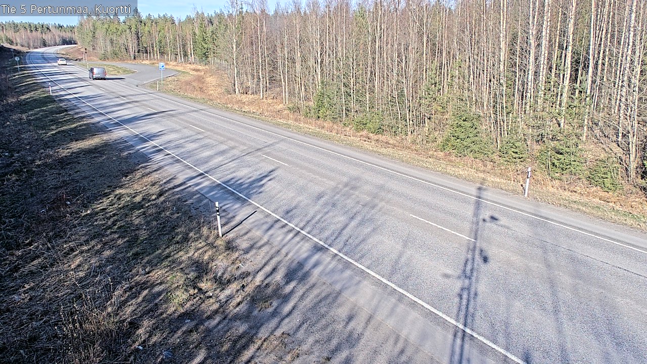 Weather Camera Image Väg 5 Pertunmaa, Kuortti, Pertunmaa, Etelä-Savo