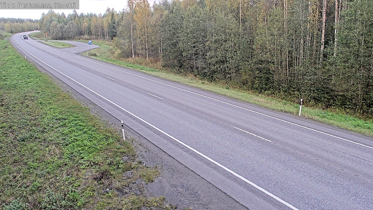 Weather Camera Image Väg 5 Pertunmaa, Kuortti, Pertunmaa, Etelä-Savo