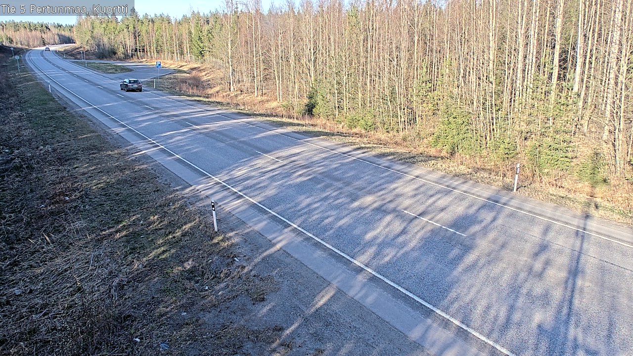 Weather Camera Image Väg 5 Pertunmaa, Kuortti, Pertunmaa, Etelä-Savo