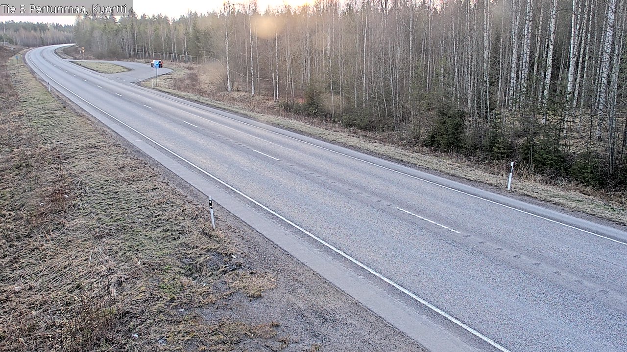 Weather Camera Image Väg 5 Pertunmaa, Kuortti, Pertunmaa, Etelä-Savo