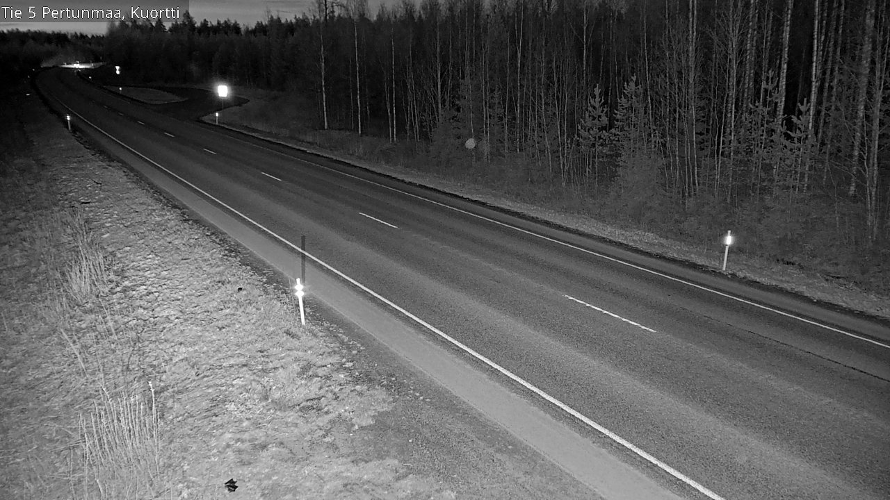 Weather Camera Image Väg 5 Pertunmaa, Kuortti, Pertunmaa, Etelä-Savo