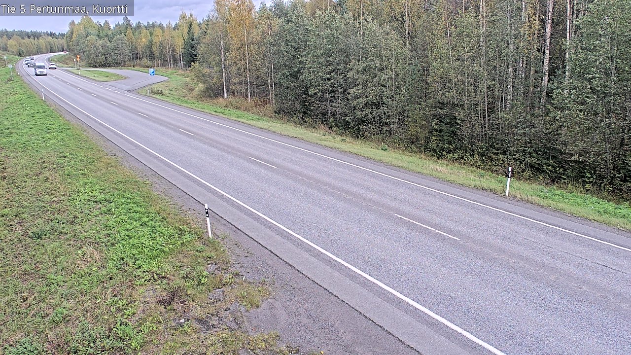 Weather Camera Image Väg 5 Pertunmaa, Kuortti, Pertunmaa, Etelä-Savo