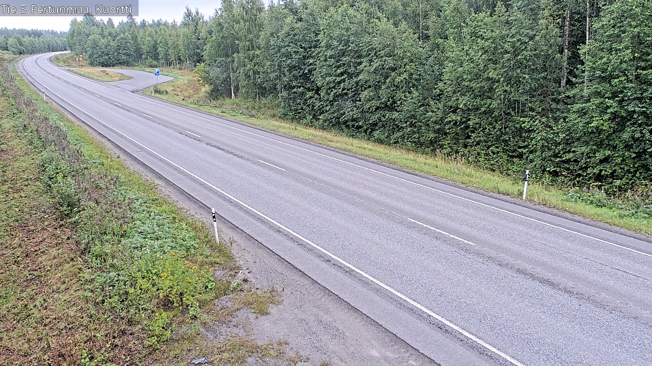 Weather Camera Image Väg 5 Pertunmaa, Kuortti, Pertunmaa, Etelä-Savo