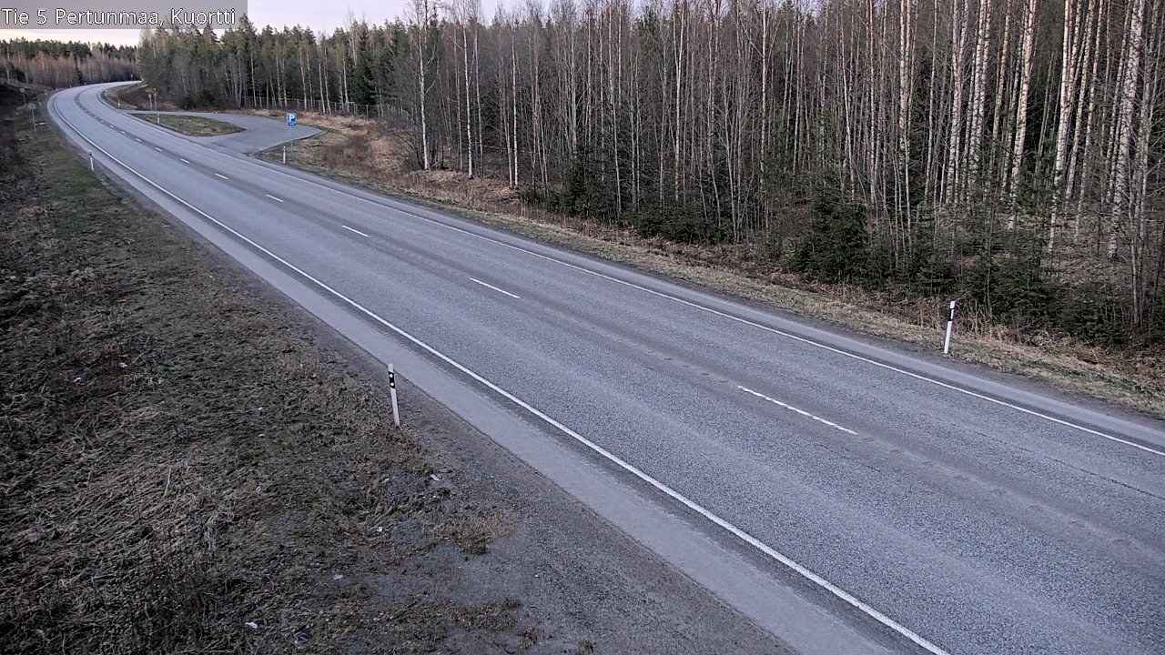 Weather Camera Image Väg 5 Pertunmaa, Kuortti, Pertunmaa, Etelä-Savo