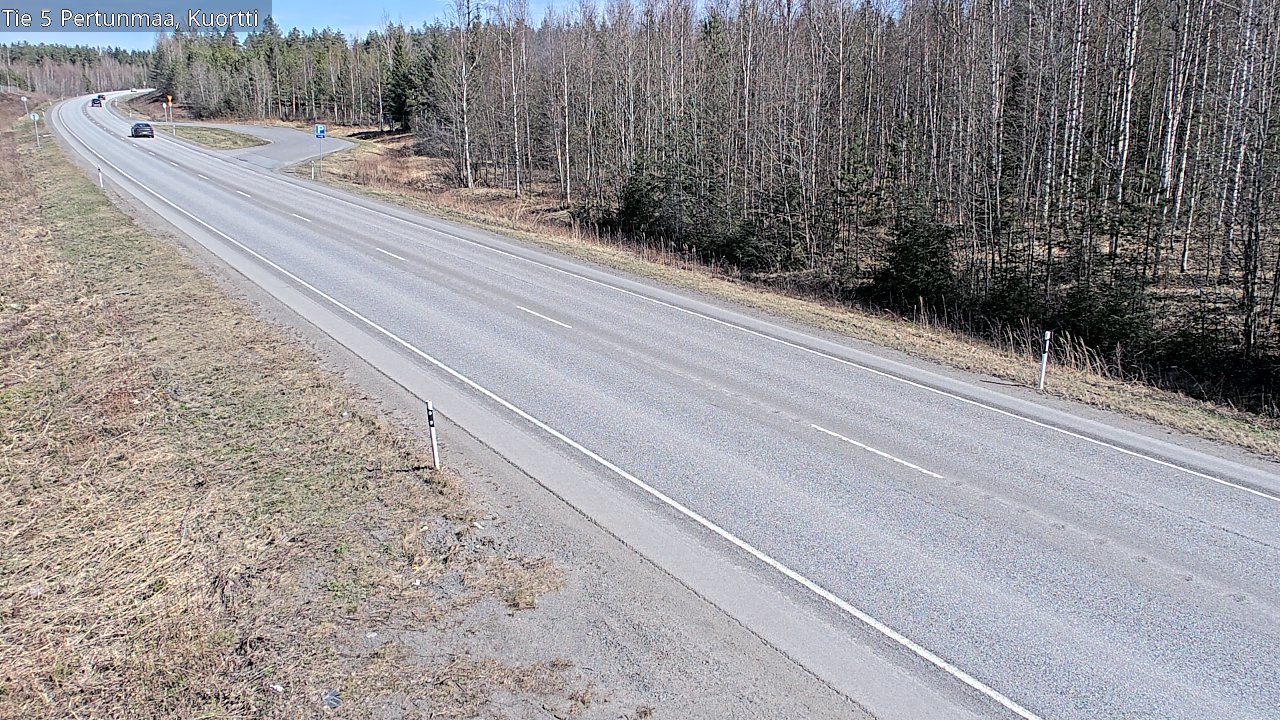 Weather Camera Image Väg 5 Pertunmaa, Kuortti, Pertunmaa, Etelä-Savo