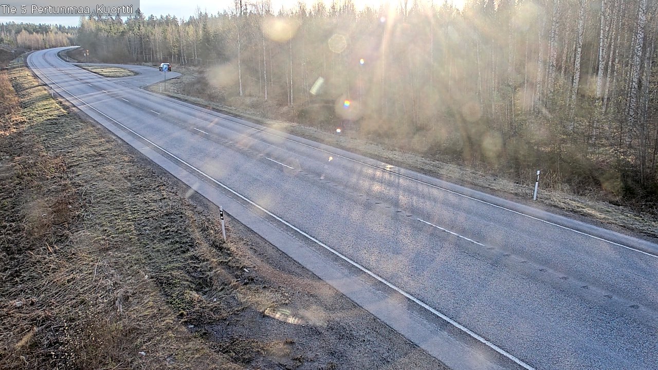 Weather Camera Image Väg 5 Pertunmaa, Kuortti, Pertunmaa, Etelä-Savo