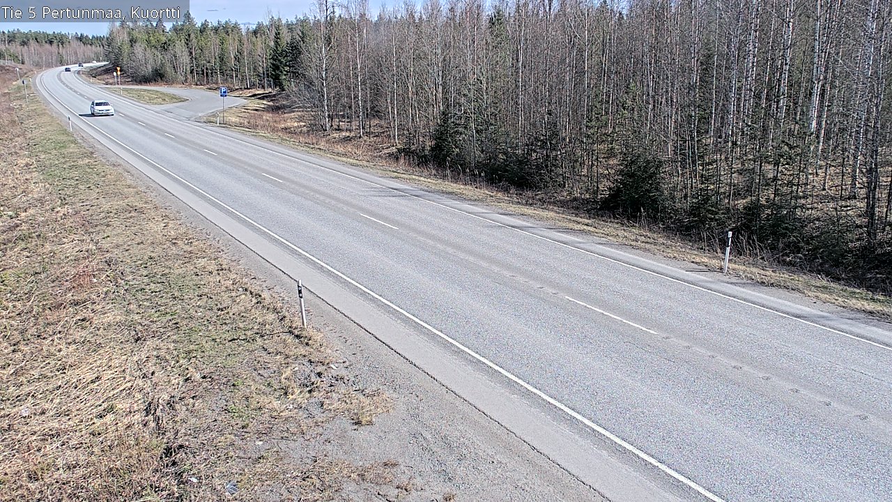 Weather Camera Image Väg 5 Pertunmaa, Kuortti, Pertunmaa, Etelä-Savo