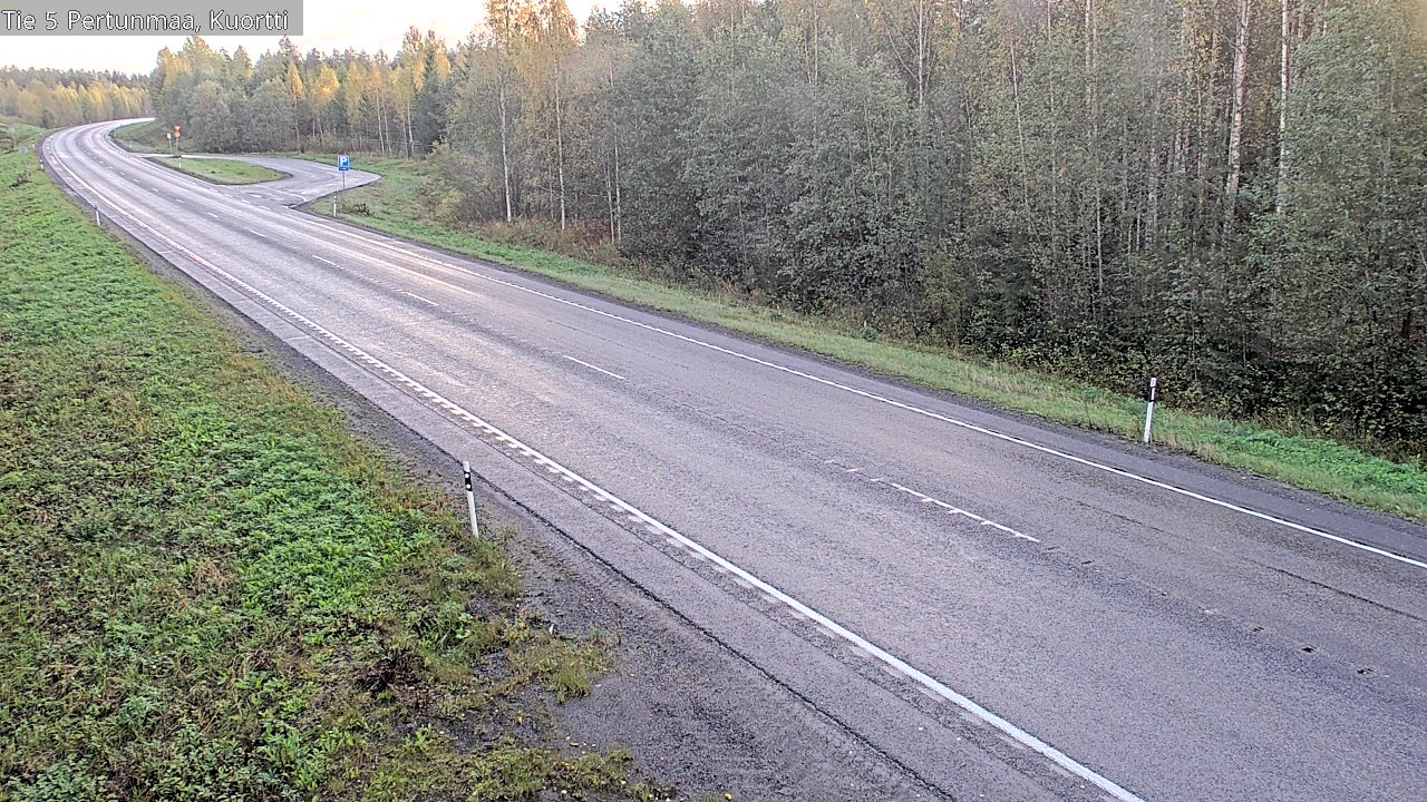 Weather Camera Image Väg 5 Pertunmaa, Kuortti, Pertunmaa, Etelä-Savo