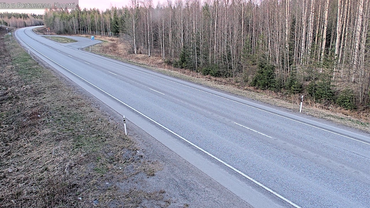 Weather Camera Image Väg 5 Pertunmaa, Kuortti, Pertunmaa, Etelä-Savo