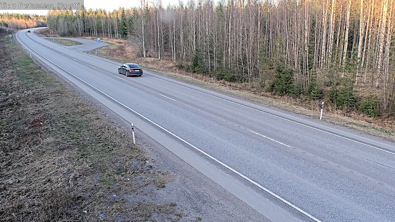 Weather Camera Image Väg 5 Pertunmaa, Kuortti, Pertunmaa, Etelä-Savo