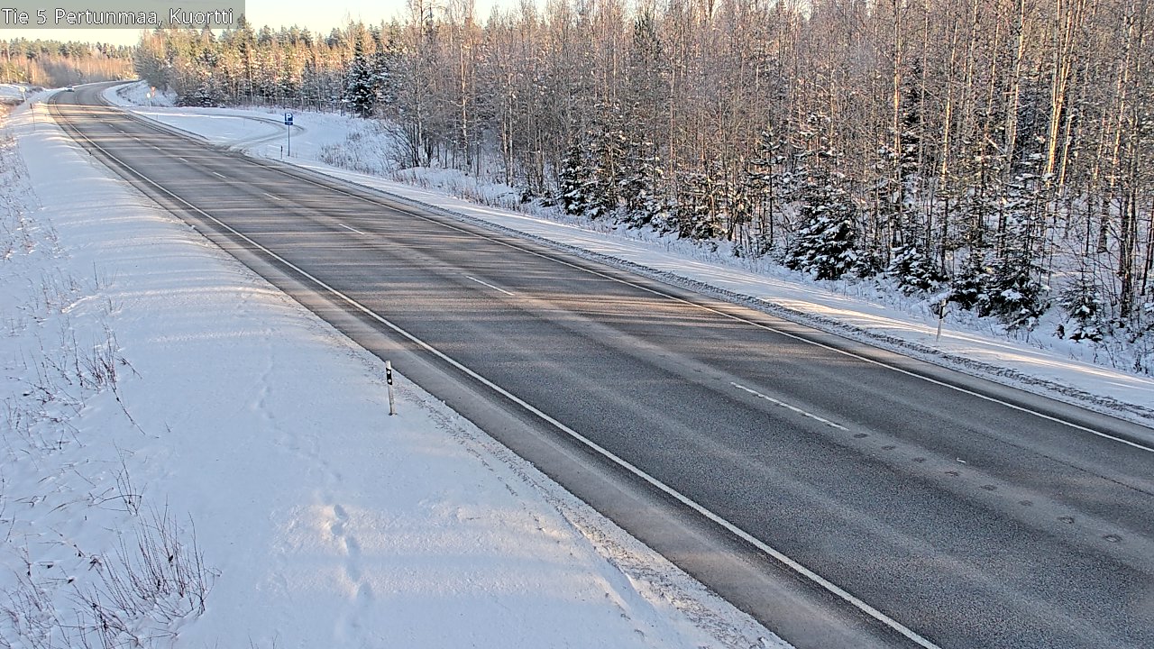 Weather Camera Image Väg 5 Pertunmaa, Kuortti, Pertunmaa, Etelä-Savo