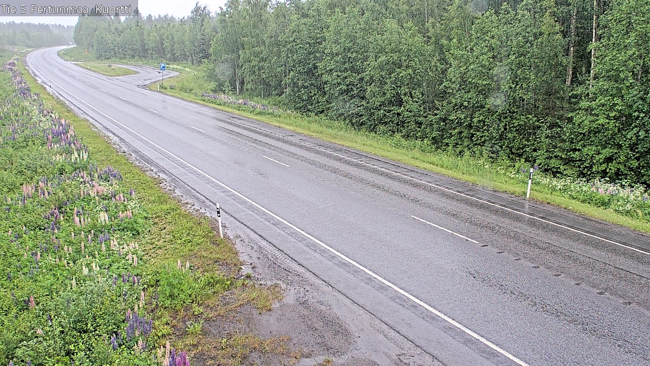 Weather Camera Image Väg 5 Pertunmaa, Kuortti, Pertunmaa, Etelä-Savo