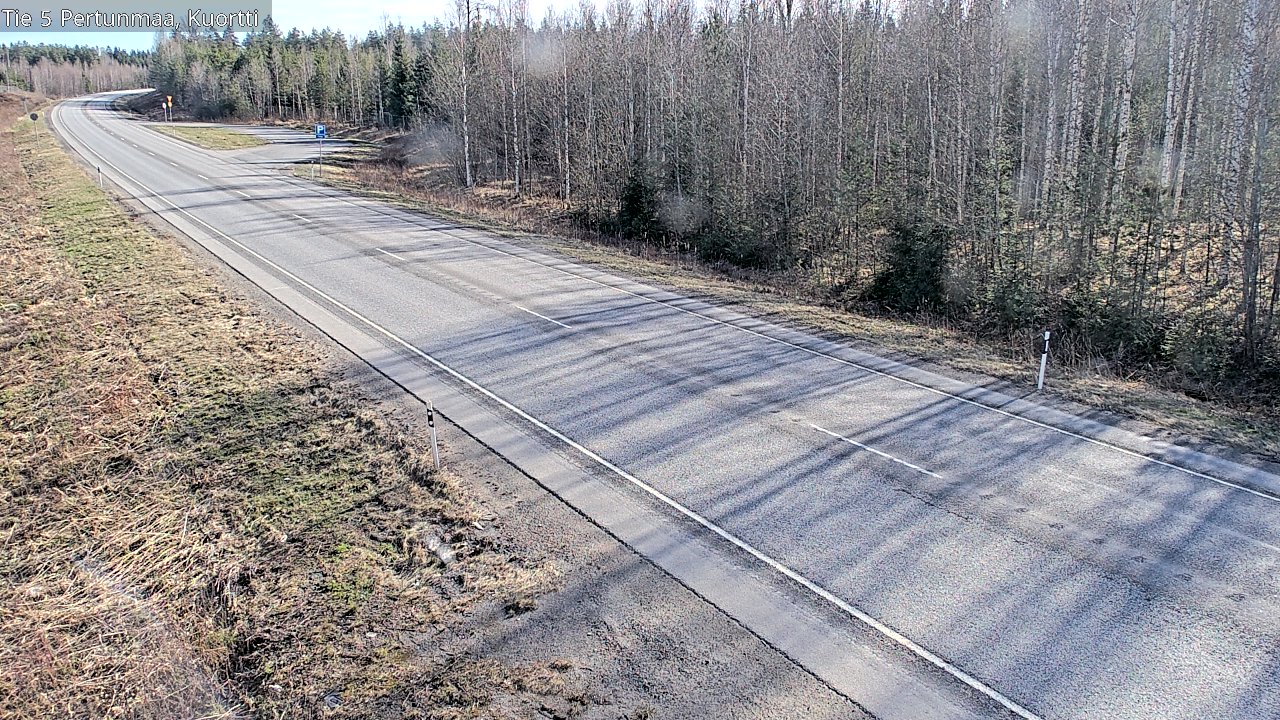 Weather Camera Image Väg 5 Pertunmaa, Kuortti, Pertunmaa, Etelä-Savo