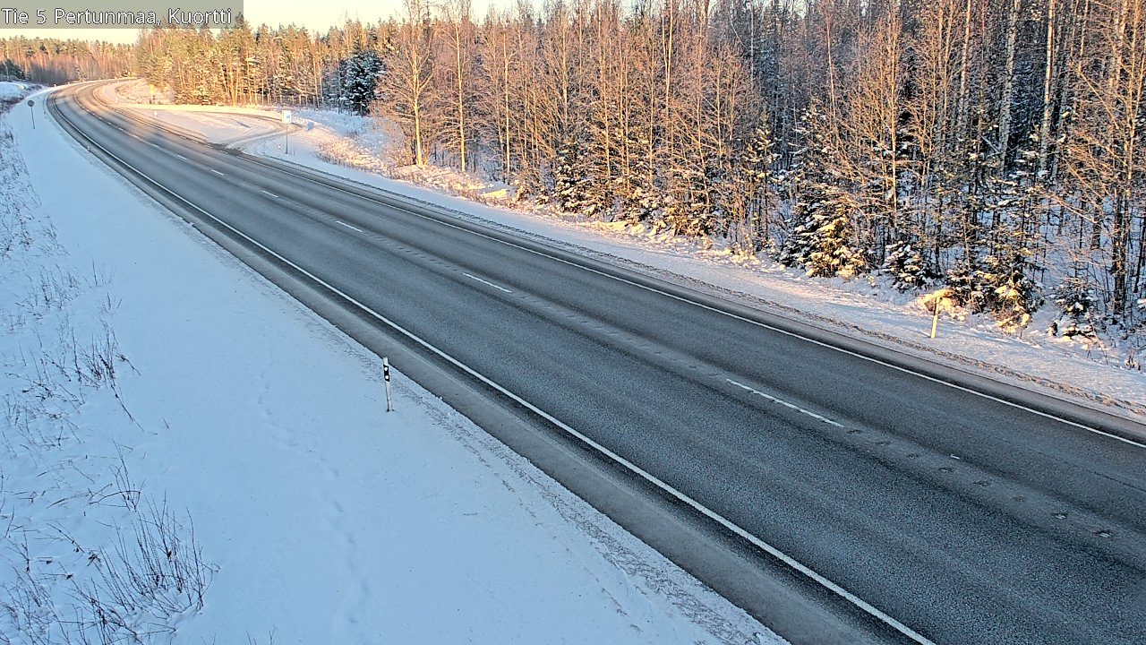 Weather Camera Image Road 5 Pertunmaa, Kuortti, Pertunmaa, Etelä-Savo