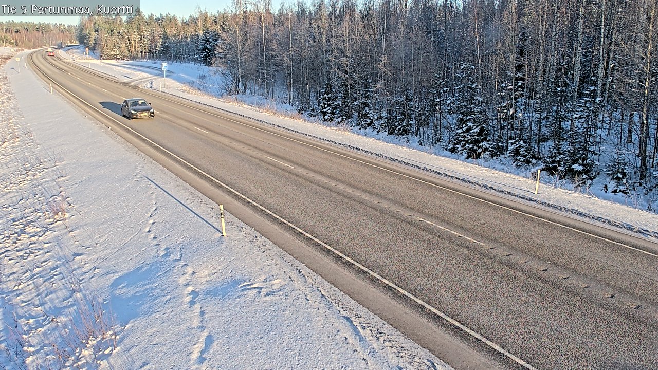 Weather Camera Image Road 5 Pertunmaa, Kuortti, Pertunmaa, Etelä-Savo