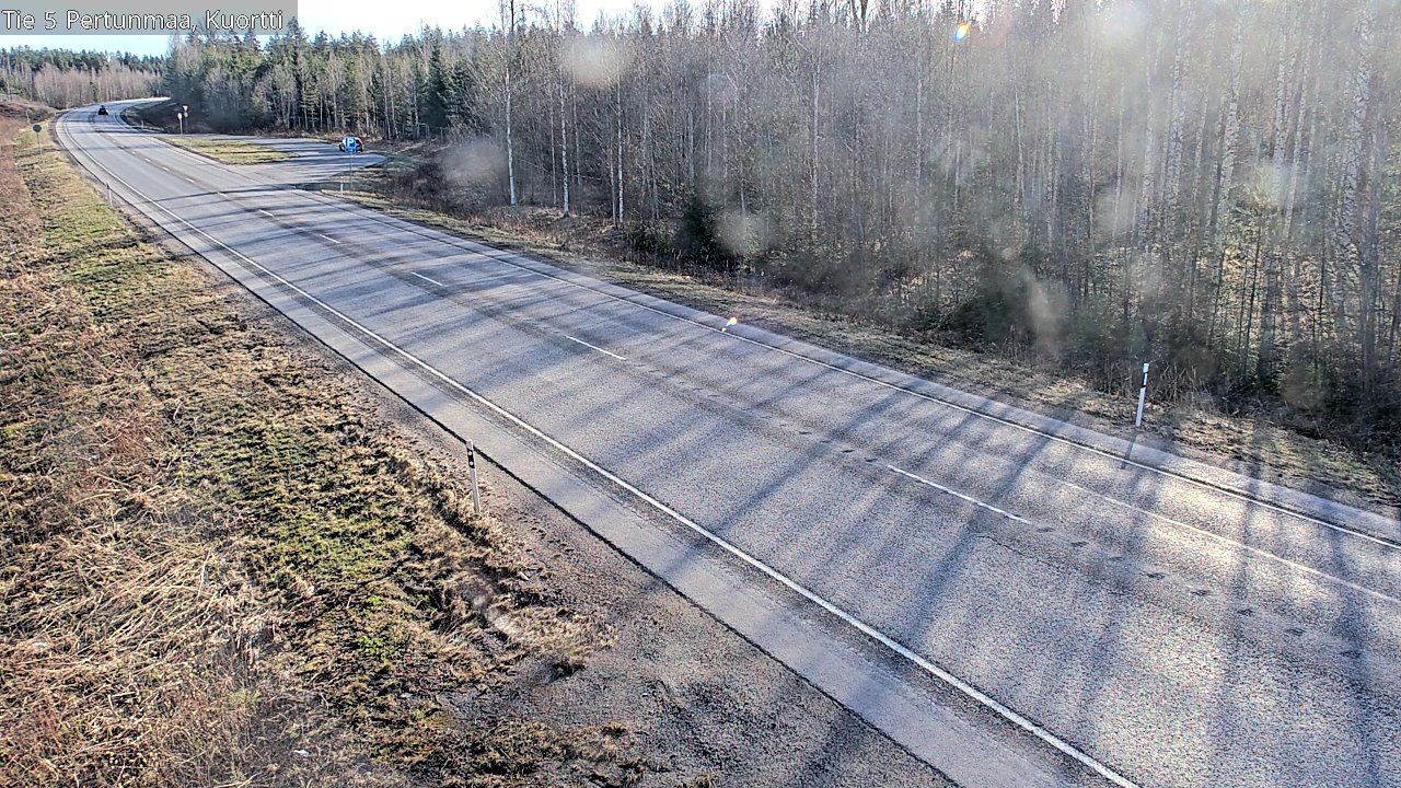 Weather Camera Image Väg 5 Pertunmaa, Kuortti, Pertunmaa, Etelä-Savo
