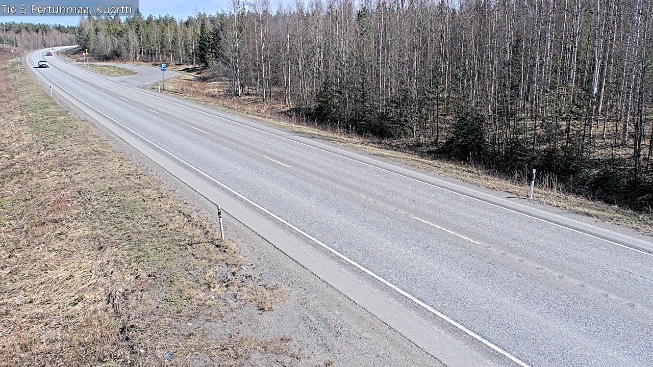 Weather Camera Image Väg 5 Pertunmaa, Kuortti, Pertunmaa, Etelä-Savo