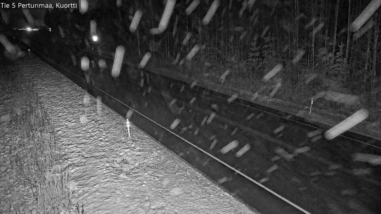 Weather Camera Image Väg 5 Pertunmaa, Kuortti, Pertunmaa, Etelä-Savo