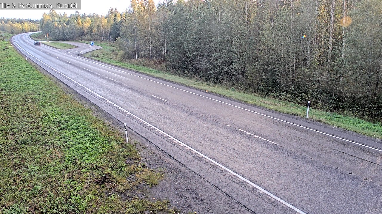 Weather Camera Image Väg 5 Pertunmaa, Kuortti, Pertunmaa, Etelä-Savo