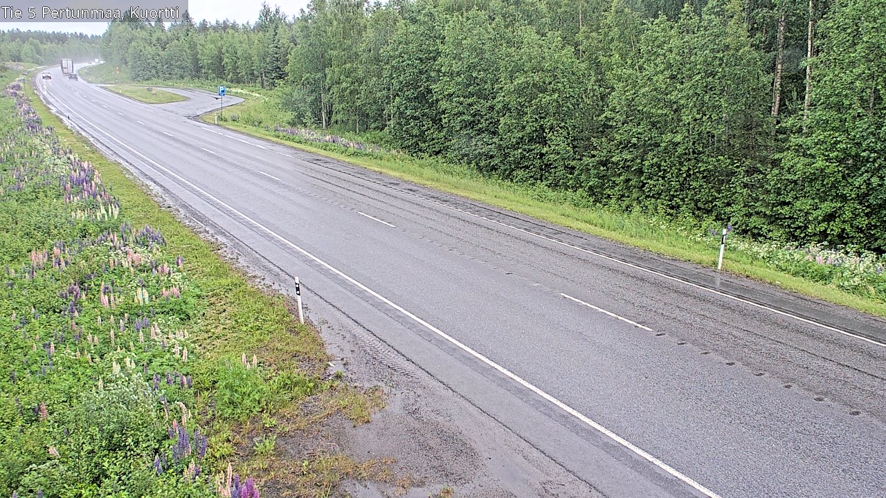 Weather Camera Image Väg 5 Pertunmaa, Kuortti, Pertunmaa, Etelä-Savo