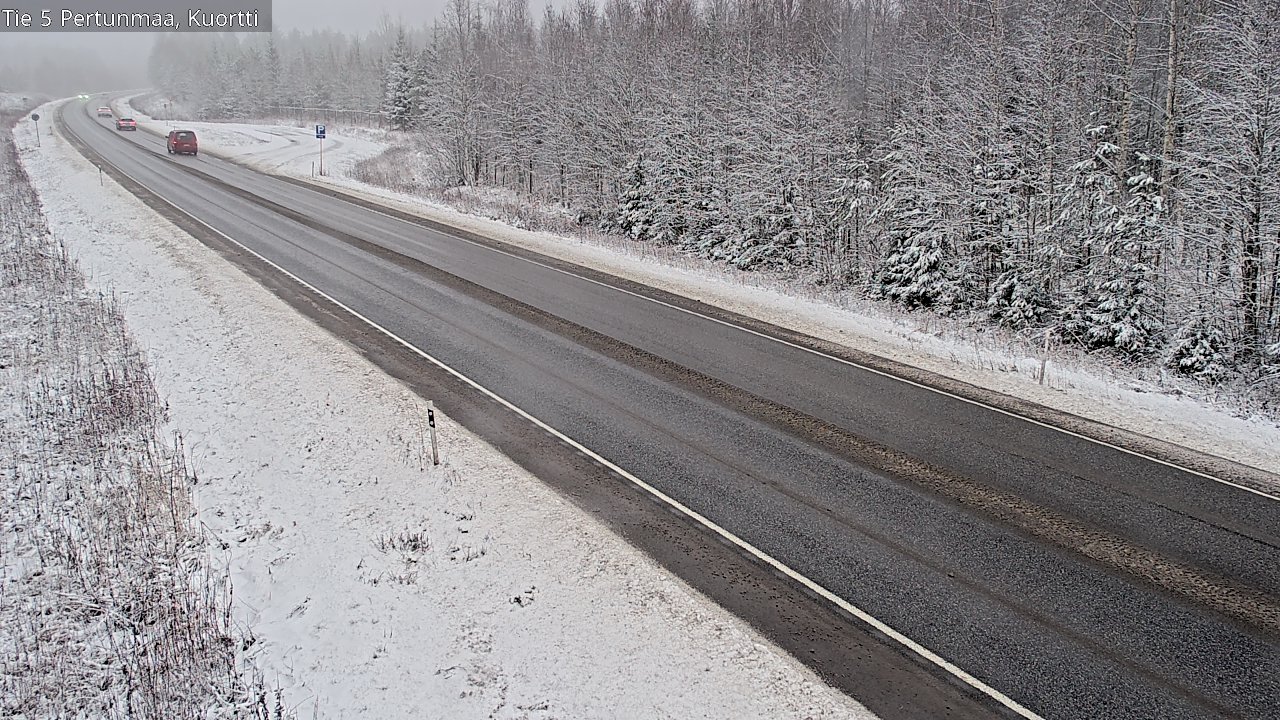 Weather Camera Image Väg 5 Pertunmaa, Kuortti, Pertunmaa, Etelä-Savo