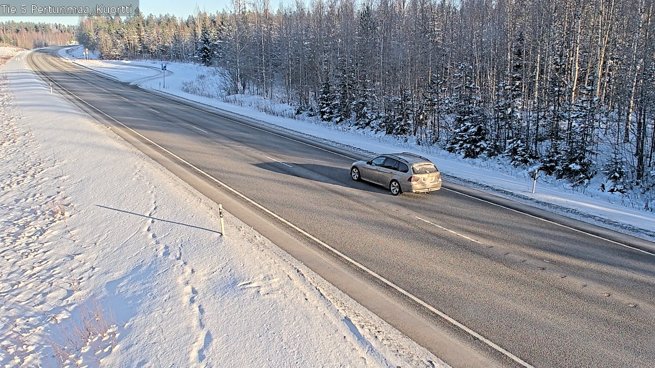 Weather Camera Image Väg 5 Pertunmaa, Kuortti, Pertunmaa, Etelä-Savo