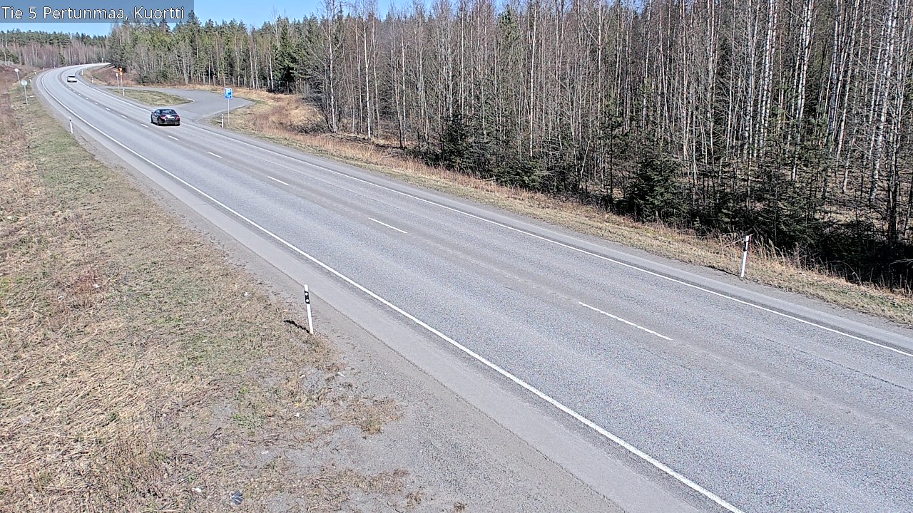 Weather Camera Image Väg 5 Pertunmaa, Kuortti, Pertunmaa, Etelä-Savo
