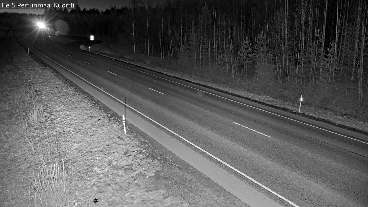 Weather Camera Image Väg 5 Pertunmaa, Kuortti, Pertunmaa, Etelä-Savo