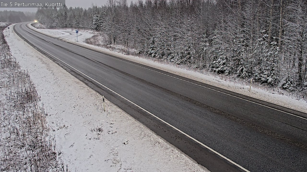 Weather Camera Image Väg 5 Pertunmaa, Kuortti, Pertunmaa, Etelä-Savo