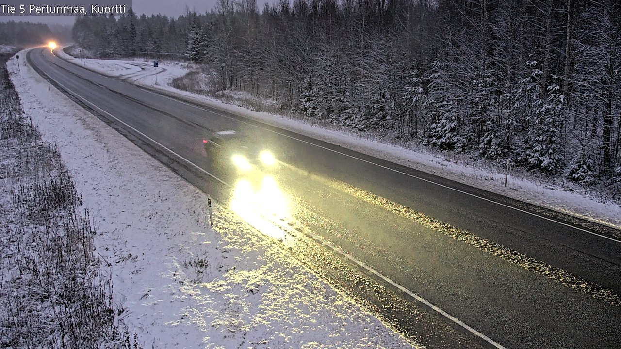 Weather Camera Image Väg 5 Pertunmaa, Kuortti, Pertunmaa, Etelä-Savo