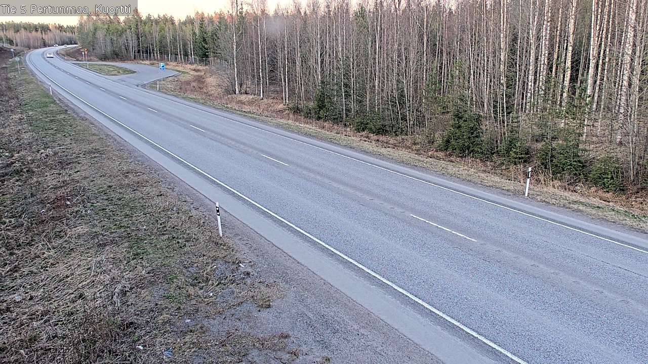 Weather Camera Image Väg 5 Pertunmaa, Kuortti, Pertunmaa, Etelä-Savo