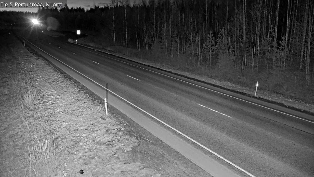 Weather Camera Image Väg 5 Pertunmaa, Kuortti, Pertunmaa, Etelä-Savo