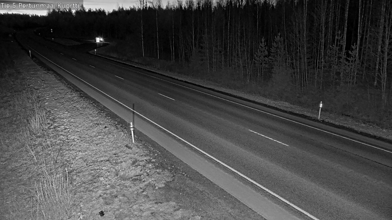 Weather Camera Image Väg 5 Pertunmaa, Kuortti, Pertunmaa, Etelä-Savo