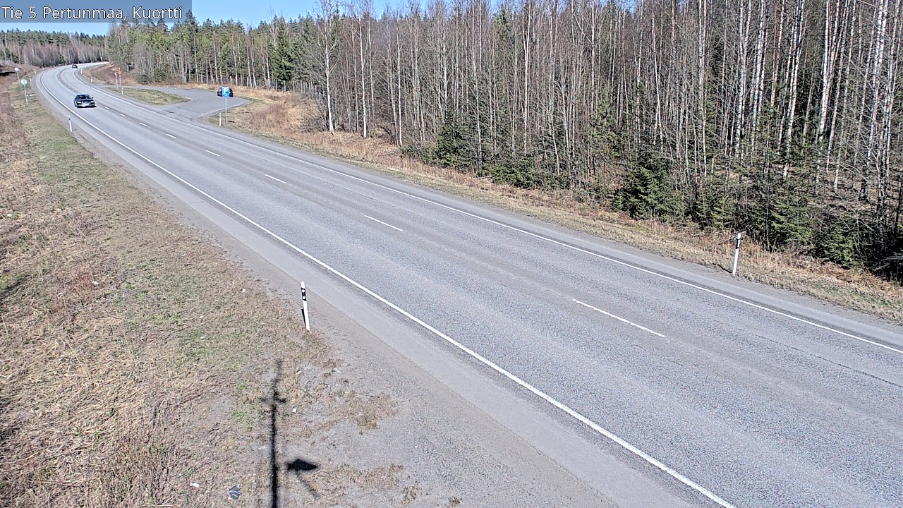 Weather Camera Image Väg 5 Pertunmaa, Kuortti, Pertunmaa, Etelä-Savo