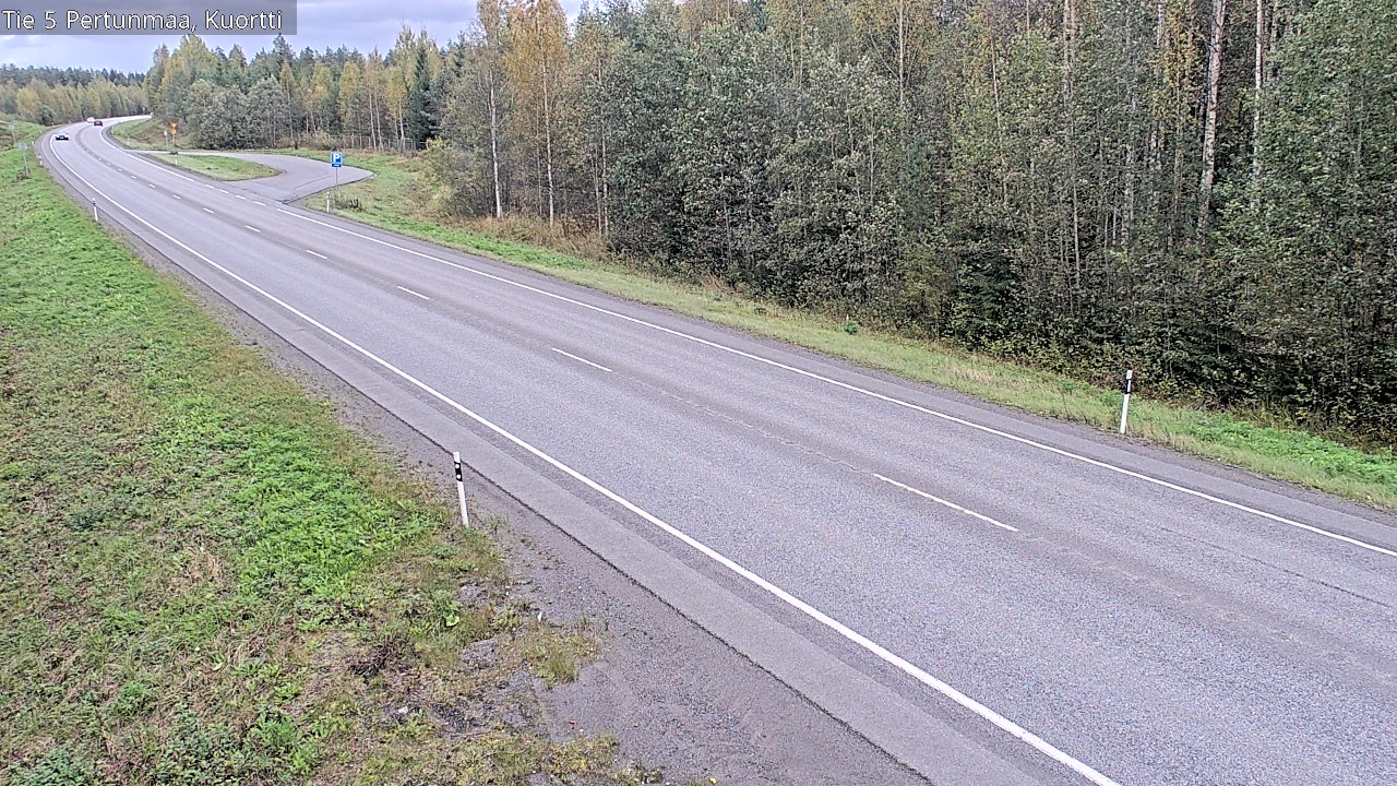 Weather Camera Image Väg 5 Pertunmaa, Kuortti, Pertunmaa, Etelä-Savo