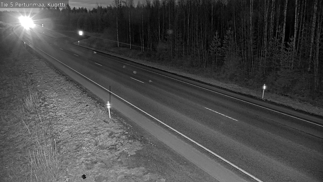 Weather Camera Image Väg 5 Pertunmaa, Kuortti, Pertunmaa, Etelä-Savo
