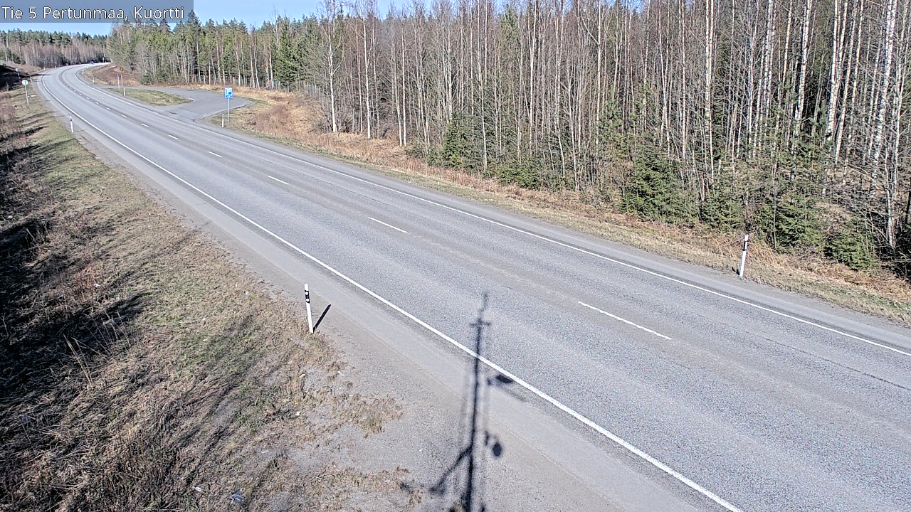Weather Camera Image Väg 5 Pertunmaa, Kuortti, Pertunmaa, Etelä-Savo