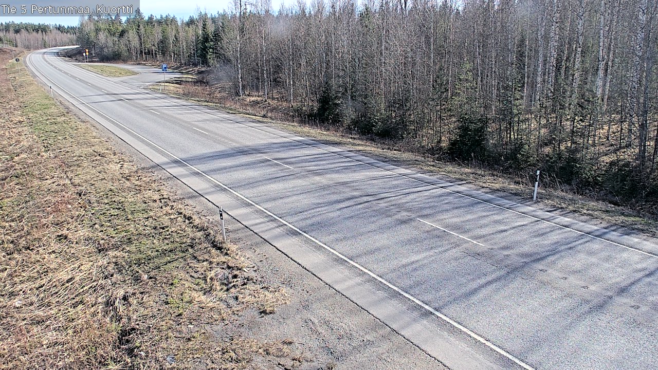Weather Camera Image Väg 5 Pertunmaa, Kuortti, Pertunmaa, Etelä-Savo