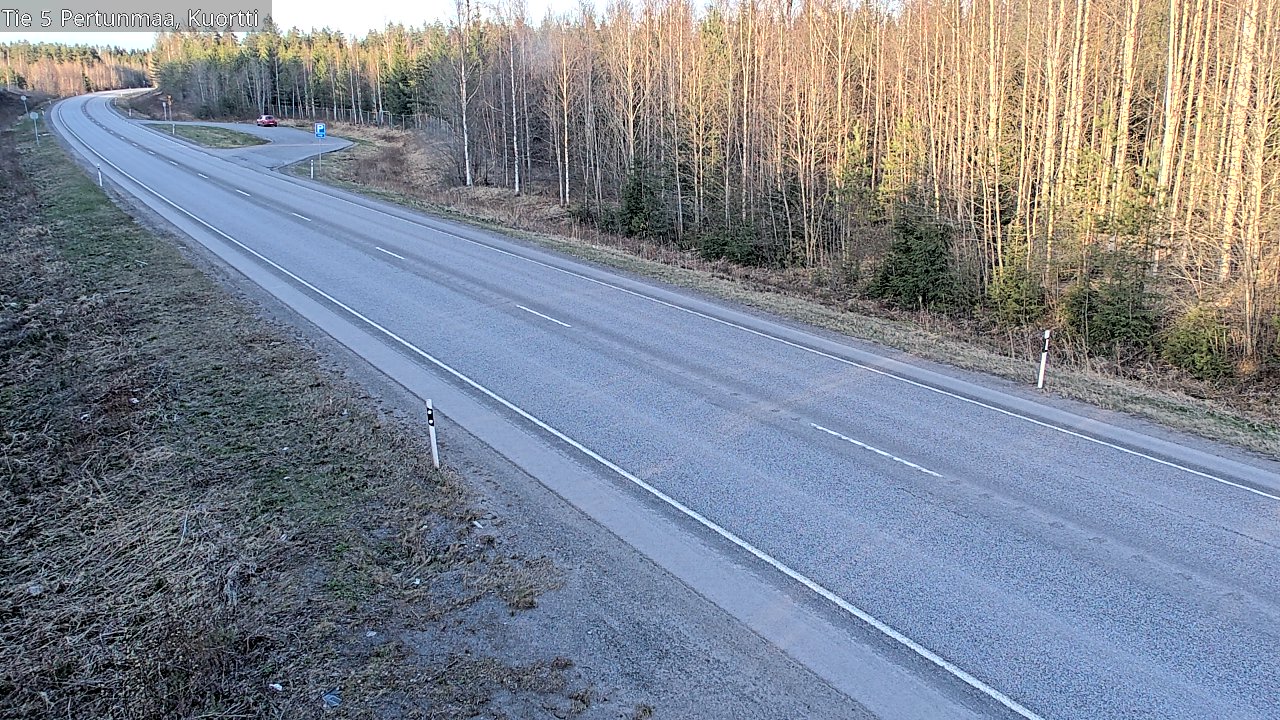 Weather Camera Image Väg 5 Pertunmaa, Kuortti, Pertunmaa, Etelä-Savo