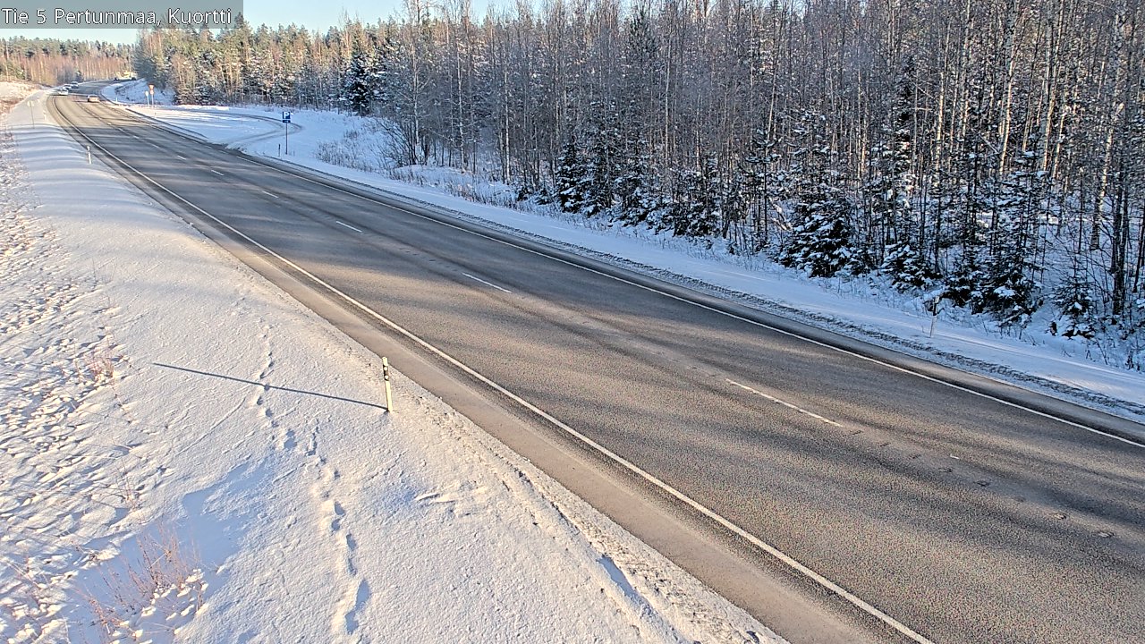 Weather Camera Image Väg 5 Pertunmaa, Kuortti, Pertunmaa, Etelä-Savo