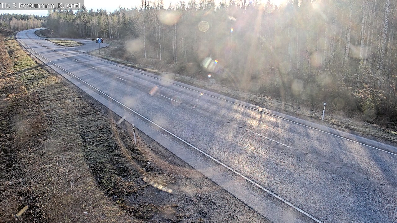 Weather Camera Image Väg 5 Pertunmaa, Kuortti, Pertunmaa, Etelä-Savo