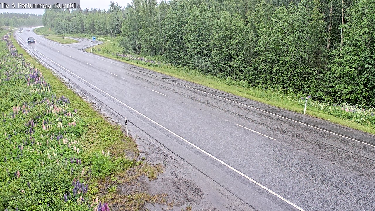 Weather Camera Image Väg 5 Pertunmaa, Kuortti, Pertunmaa, Etelä-Savo