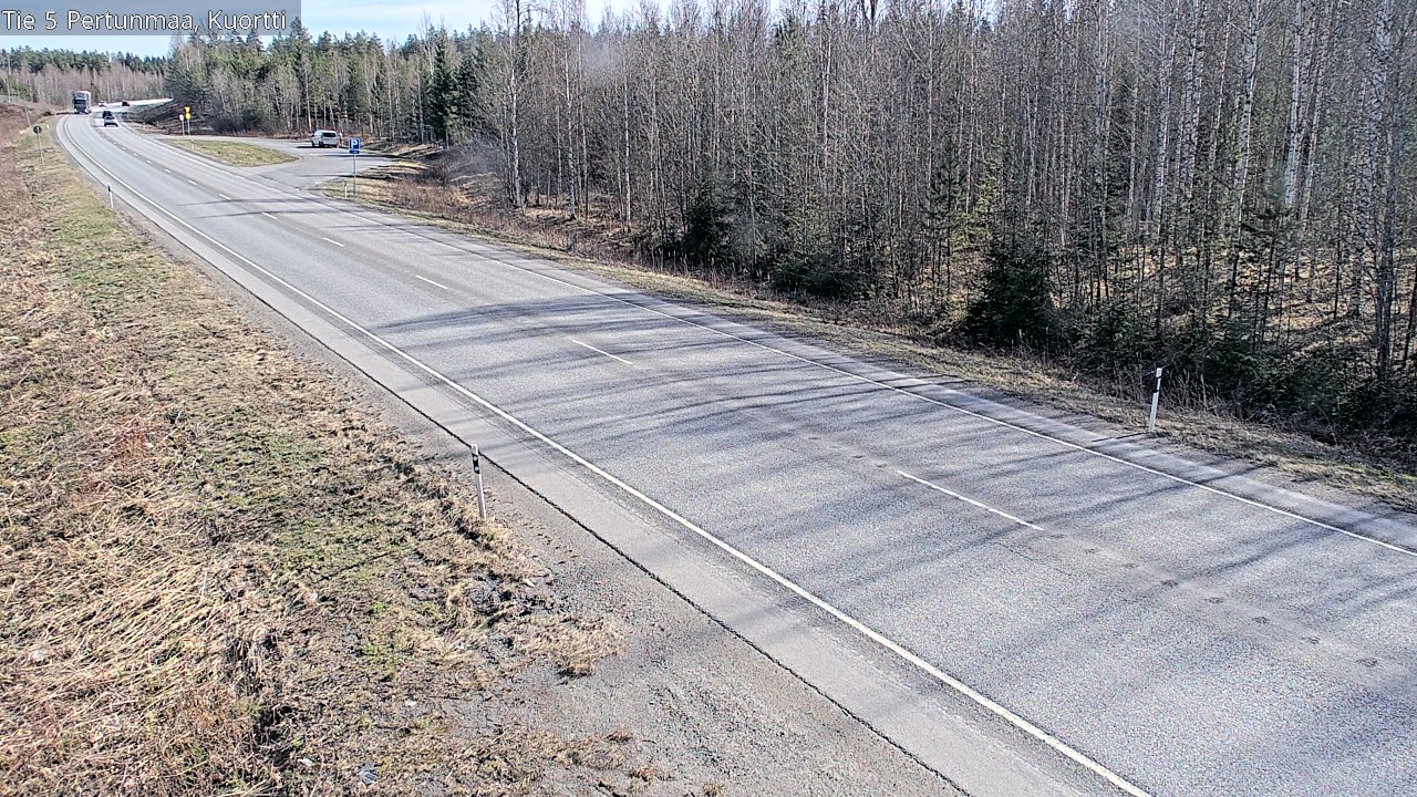 Weather Camera Image Väg 5 Pertunmaa, Kuortti, Pertunmaa, Etelä-Savo