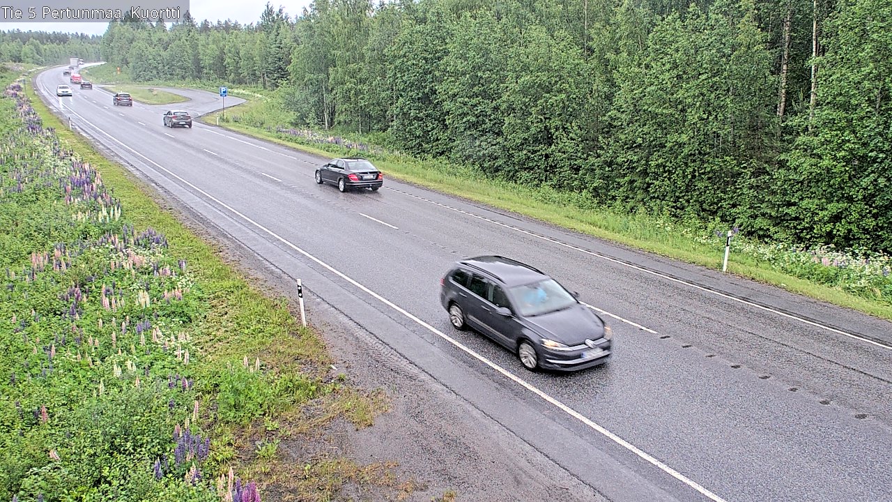 Weather Camera Image Väg 5 Pertunmaa, Kuortti, Pertunmaa, Etelä-Savo