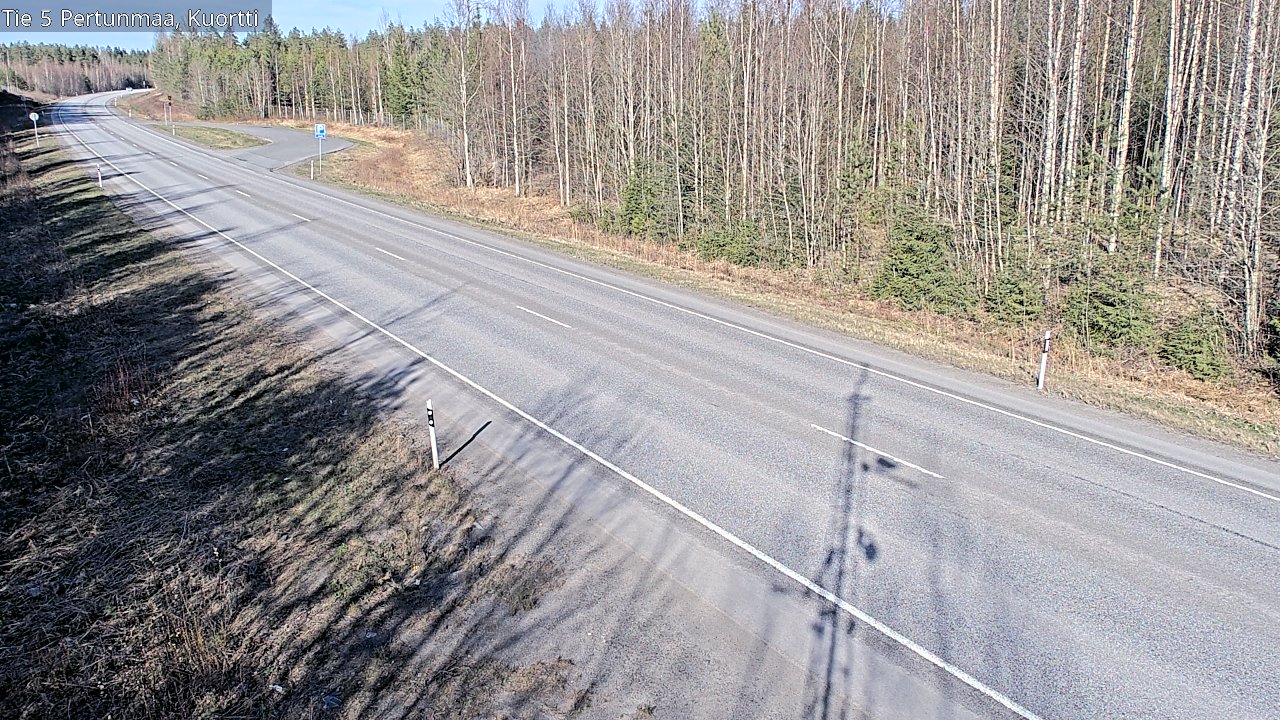 Weather Camera Image Väg 5 Pertunmaa, Kuortti, Pertunmaa, Etelä-Savo
