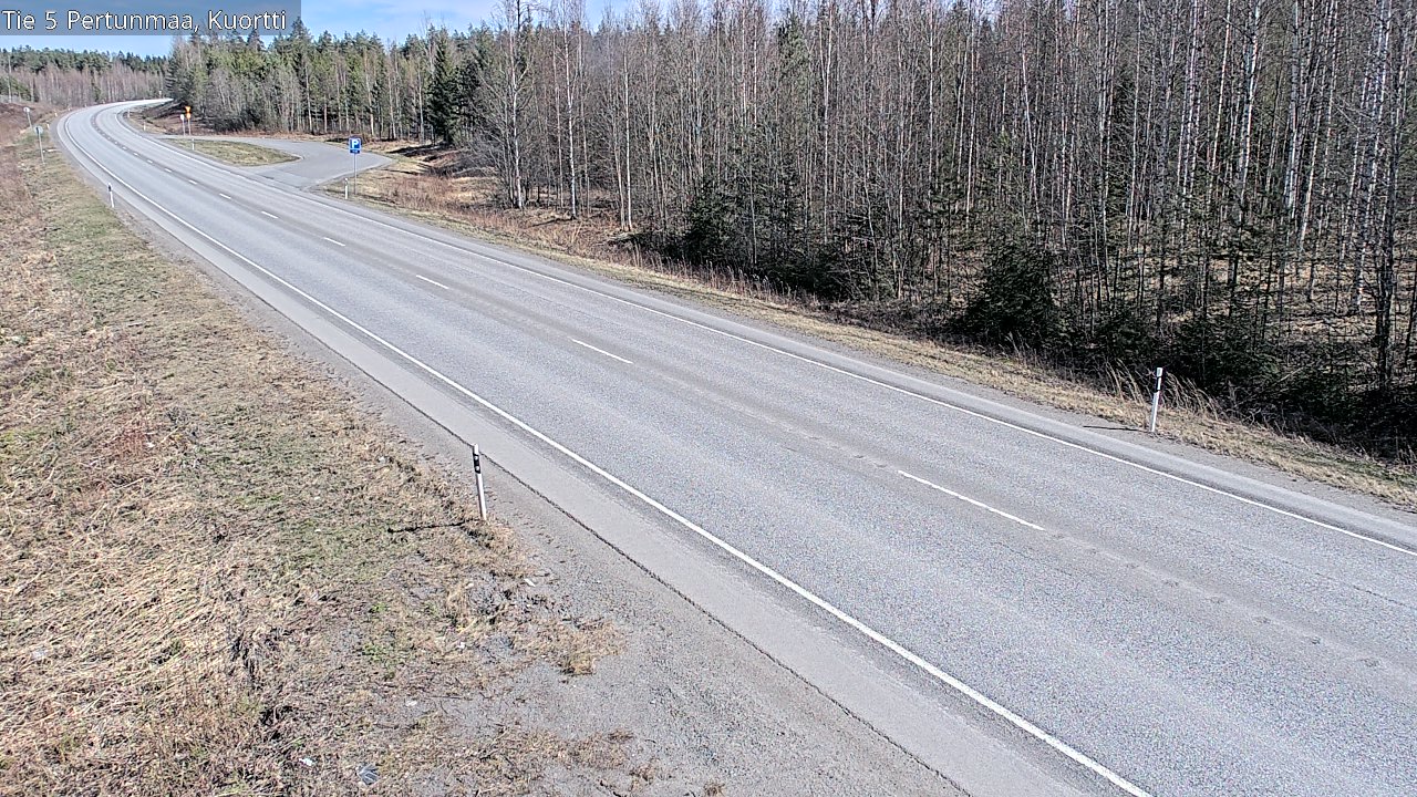 Weather Camera Image Väg 5 Pertunmaa, Kuortti, Pertunmaa, Etelä-Savo