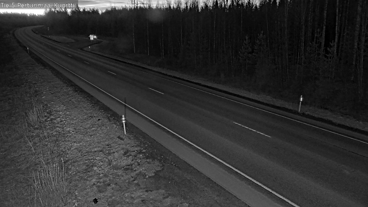 Weather Camera Image Väg 5 Pertunmaa, Kuortti, Pertunmaa, Etelä-Savo
