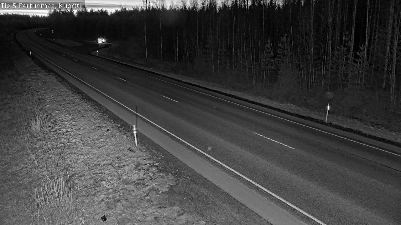 Weather Camera Image Väg 5 Pertunmaa, Kuortti, Pertunmaa, Etelä-Savo